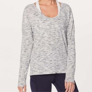 Lululemon meant to move long sleeve top tiger space dye size 8